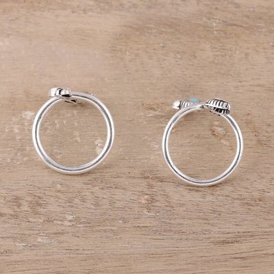 Alternate image for Cultured Pearl and Sterling Silver Toe Rings from India Twin Glory