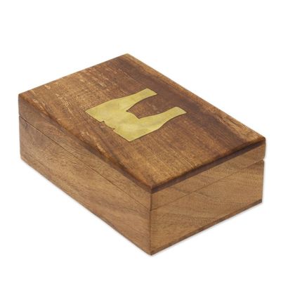 Alternate image for Handcrafted Acacia Wood Bowling Game from India Strike or Spare