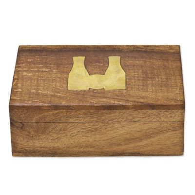 Alternate image for Handcrafted Acacia Wood Bowling Game from India Strike or Spare