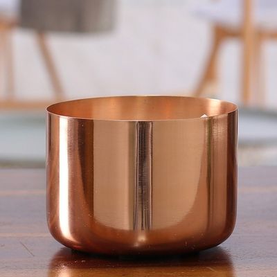 Alternate image for Handcrafted Polished Decorative Copper Flower Pot from India Copper Charm