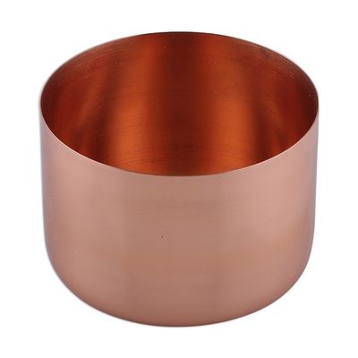 Alternate image for Handcrafted Polished Decorative Copper Flower Pot from India Copper Charm