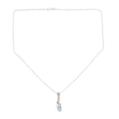 Alternate image for Rhodium-Plated Blue Topaz and Cubic Zirconia Jewelry Set Peppy in Blue