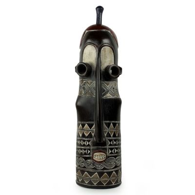 Alternate image for Antiqued Tigari Style Hand Carved African Wood Mask Tigari Healer