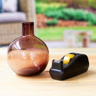 Alternate image for Eco-Friendly Handblown Clear Bordeaux Glass Vase Bordeaux Dream