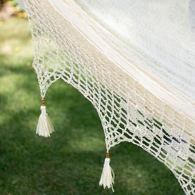 Alternate image for Solid Rope Hammock with Tassels Triple Caribbean Shores