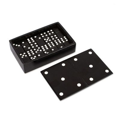 Alternate image for 28-Piece Marble Domino Game With Storage Box Mexico Mexican Family Night