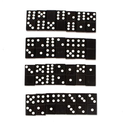 Alternate image for 28-Piece Marble Domino Game With Storage Box Mexico Mexican Family Night