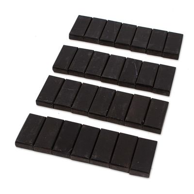 Alternate image for 28-Piece Marble Domino Game With Storage Box Mexico Mexican Family Night