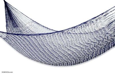 Alternate image for Unique Rope Hammock Single Ocean Waves
