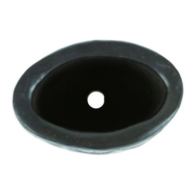 Alternate image for Mexican Handmade Barro Negro Black Ceramic Mini Flower Pot Oval Half Diamonds