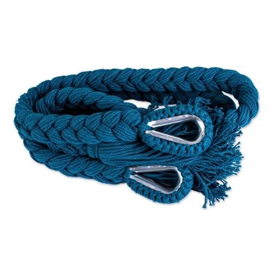 Alternate image for Fringed Teal Hammock from Mexico Triple Caribbean Blue Cascade
