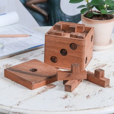 Alternate image for Raintree Wood Cube Puzzle from Thailand Cube Challenge