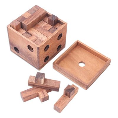 Alternate image for Raintree Wood Cube Puzzle from Thailand Cube Challenge