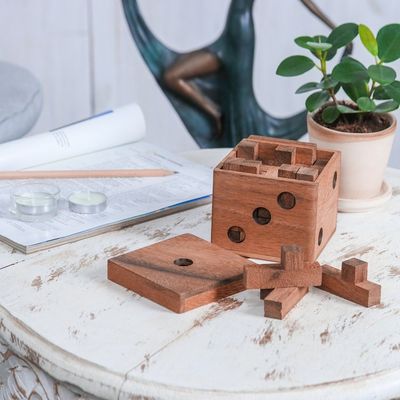 Alternate image for Raintree Wood Cube Puzzle from Thailand Cube Challenge