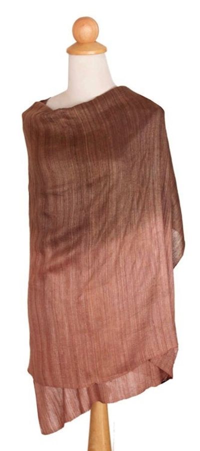 Alternate image for Handcrafted Thai Silk Patterned Shawl Bold Spice