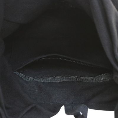 Alternate image for Elephant Cotton Blend Shoulder Bag in Ruby from Thailand Thai Elephants in Ruby