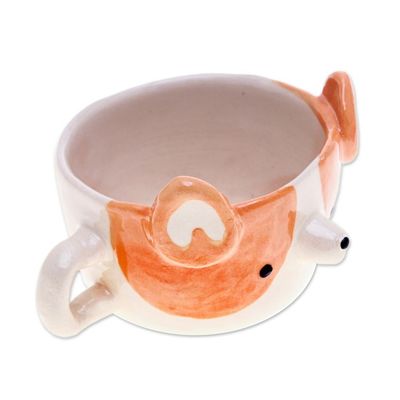 Alternate image for Dog-Themed Ceramic Corgi Demitasse Handcrafted in Thailand Corgi Demitasse