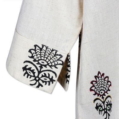 Alternate image for Hand Block-Printed Cotton Shift Dress A Stitch in Time