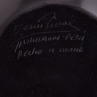 Alternate image for Wave Motif Chulucanas Ceramic Decorative Vase from Peru Chulucanas Waves