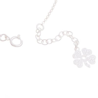 Alternate image for Sterling Silver Infinity Heart Anklet from Peru Love Infinite