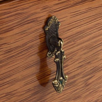 Alternate image for Tornillo wood and leather nightstand,Colonial Floral Night Colonial Floral Night