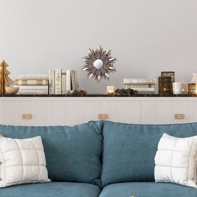 Alternate image for Round Wall Mirror with Floral Reverse Painted Glass Cuzco Meadow