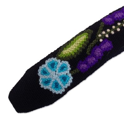 Alternate image for Hand Embroidered Wool Headband Floral Vista