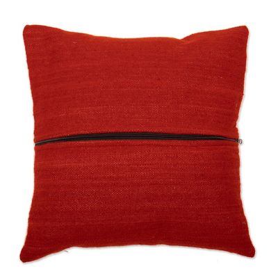 Alternate image for Andean Man and Chakana Cross Hand Loomed Wool Cushion Cover Chakana Essence