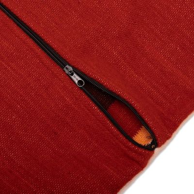 Alternate image for Andean Man and Chakana Cross Hand Loomed Wool Cushion Cover Chakana Essence