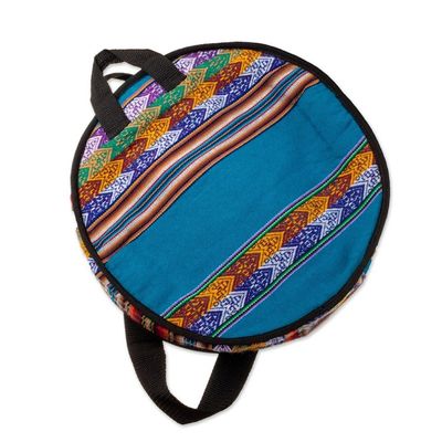 Alternate image for Leather and Cumaru Wood Drum Handcrafted in Peru Sacred Sound