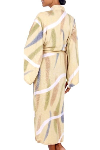 Alternate image for Womens Batik Patterned Robe Sweet Nuance