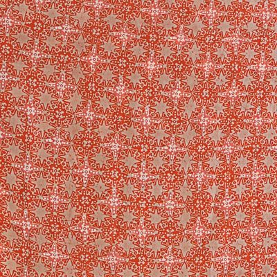 Alternate image for Silk Shawl with Tangerine Truntum Motifs from Indonesia Truntum Star