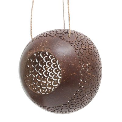 Alternate image for Coconut Shell Hanging Birdhouse from Indonesia Sea Scales