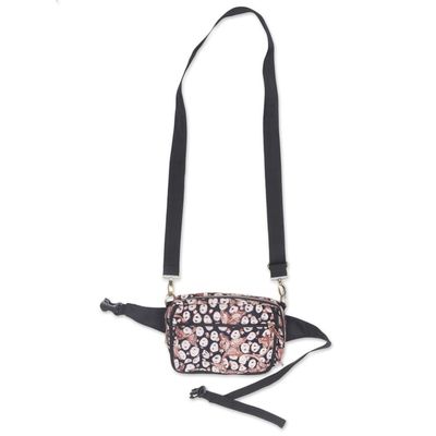 Alternate image for Handmade Cotton Shoulder Bag with Batik Pattern Copper Stalk