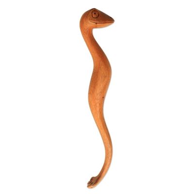 Alternate image for Suar Wood Gecko Back Scratcher from Bali Gecko Helper