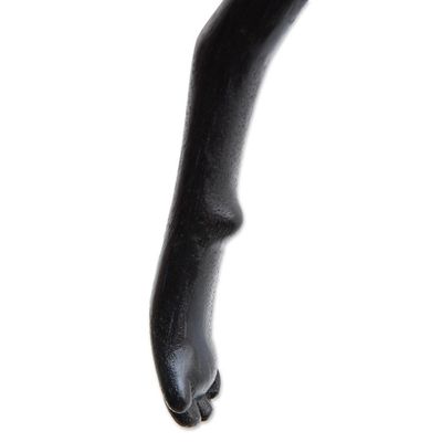 Alternate image for Black Dachshund Dog Paw Wood Back Scratcher from Bali Dachshund Delight in Black