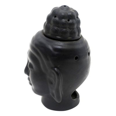 Alternate image for Hand Crafted Buddha Oil Warmer from Bali Buddha Head