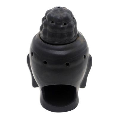 Alternate image for Hand Crafted Buddha Oil Warmer from Bali Buddha Head