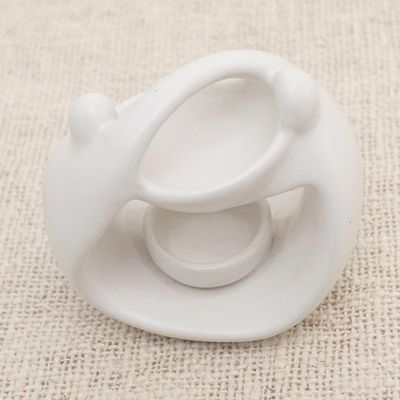 Alternate image for White Ceramic Sculptural Oil Warmer Warm Feelings