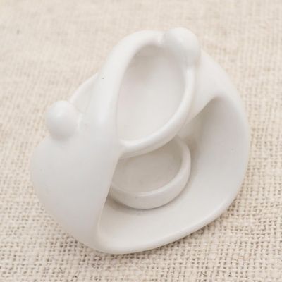 Alternate image for White Ceramic Sculptural Oil Warmer Warm Feelings