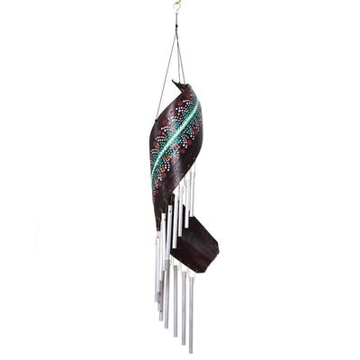Alternate image for Handcrafted Coconut Fiber Wind Chime from Bali Sunset Melody