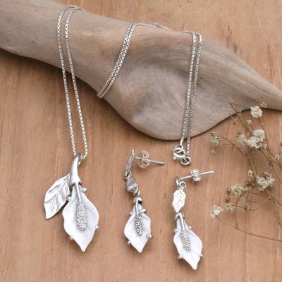 Alternate image for World Peace Symbolic Jewelry Set Handmade Bali Garden of Peace