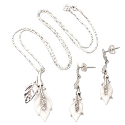 Alternate image for World Peace Symbolic Jewelry Set Handmade Bali Garden of Peace