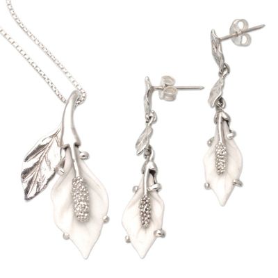 Alternate image for World Peace Symbolic Jewelry Set Handmade Bali Garden of Peace