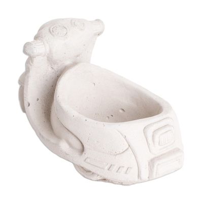 Alternate image for Handcrafted Whimsical Classic Scooter Cement Flower Pot Evergreen Scooter