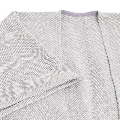 Alternate image for Handloomed Grey Ruana Made with 100 Cotton in El Salvador Grey Cojutepeque