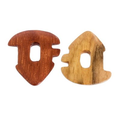 Alternate image for Reclaimed Estoraque and Cypress Wood Guitar Picks Pair Eco Melody