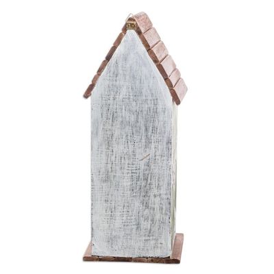 Alternate image for Shabby Chic Hand-Painted Birdhouse from Reclaimed Pinewood My Countrys Flora