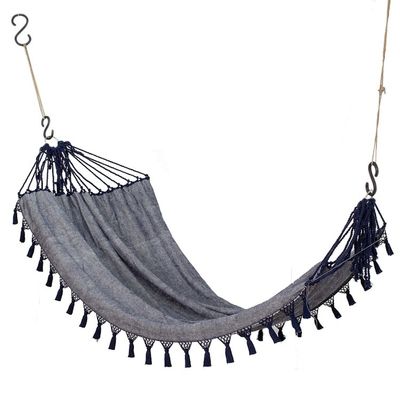 Alternate image for Handwoven Blue Cotton hammock Single Among the Clouds