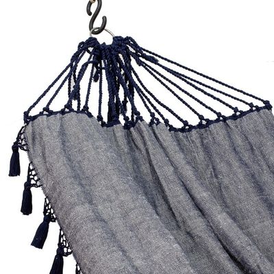 Alternate image for Handwoven Blue Cotton hammock Single Among the Clouds